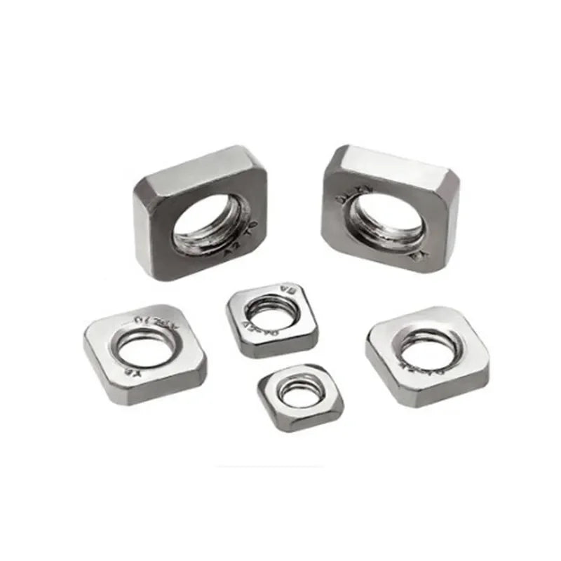 20-100pcs DIN562 Metric Thin Square Nuts — M3, M4, M5, M6, M8, M10 Stainless Steel Hardware