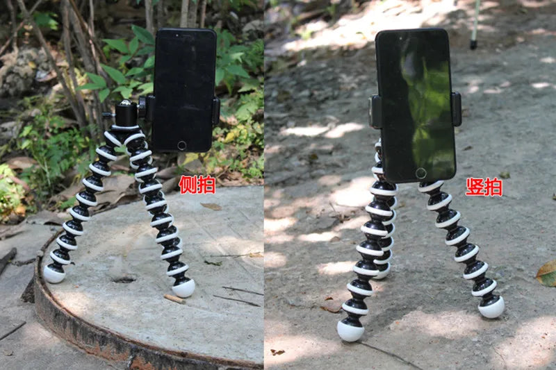 Octopus Flexible Tripod Stand for Smartphone & DSLR Camera – Foldable Desktop Tripod in 4 Sizes