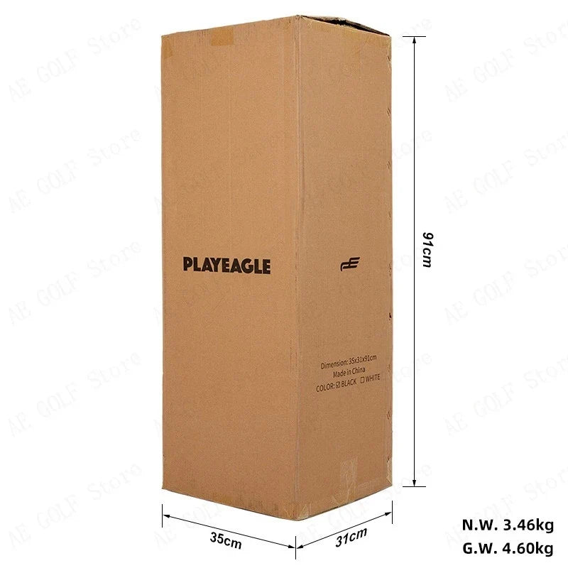 PLAYEAGLE Golf Stand Bag — Lightweight PU Leather Golf Bag with Stand, Multifunctional Golf Rack Bag for Men