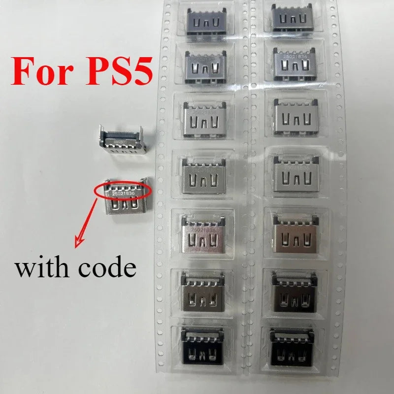 20PCS Original PS5 HDMI Port Socket Connectors — Compatible Interface for Sony PlayStation 5 Console