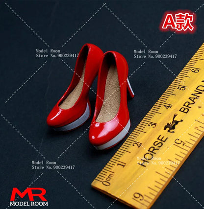 1/6 Scale Fashion Girl High Heel Shoes — Stiletto Court Shoe Model for 12" TBL PH Female Action Figures