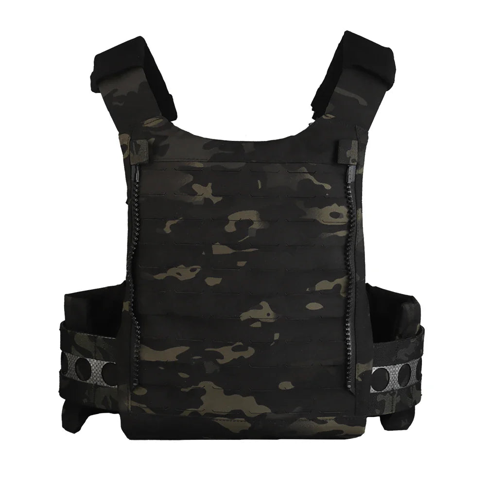 Tactical Vest Ferro Plate Carrier V5 – Military Hunting Airsoft Body Armor with Portable MOLLE System & Triple Magazine Pouch