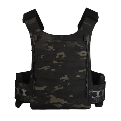 Tactical Vest Ferro Plate Carrier V5 – Military Hunting Airsoft Body Armor with Portable MOLLE System & Triple Magazine Pouch