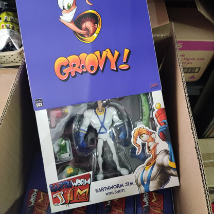 Genuine Earthworm Jim 2.0 PDNA 1/12 Scale Psy-Crow & Bob The Killer Action Figures – Collectible Worm Body Toys & Gifts