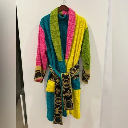 Luxury Plush Unisex Bathrobe - Ultra-Soft Long Sleeve Spa Robe with Sash and Pockets
