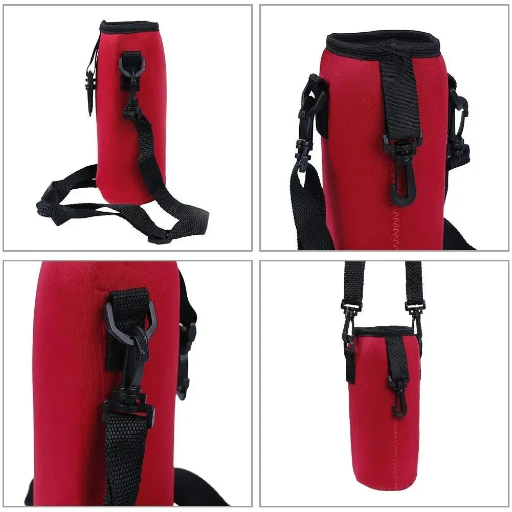 1000ML Neoprene Insulated Bottle Cooler Sleeve - Portable Carrying Case for Camping, Hiking & Sports Water Bottles