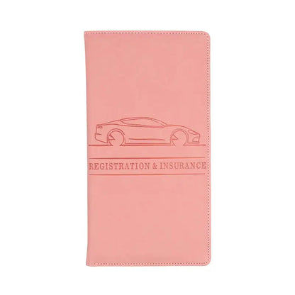 Car Document Holder — Registration & Insurance Organizer for Auto and Truck, Essential Driver Compartment Accessory