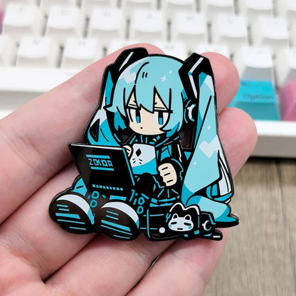 Japanese Anime Pin Badge — Cartoon Brooch for Backpacks, Clothes & Schoolbags