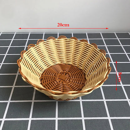 Solid Wood Round Dessert Plate – Japanese-Style Wooden Tray for Snacks, Dried Fruit & Tableware