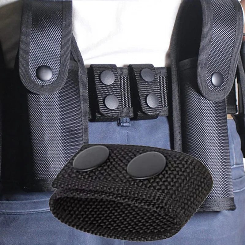 4Pcs Multi-Functional Tactical Belt: Portable Double Nylon Buckle Outdoor Sports Accessory with Fixed Buckle