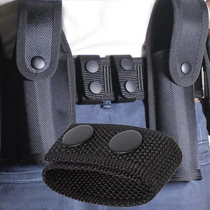 4Pcs Multi-Functional Tactical Belt: Portable Double Nylon Buckle Outdoor Sports Accessory with Fixed Buckle