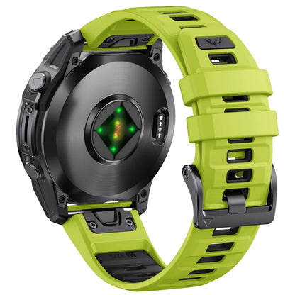 Quick Fit 22mm Silicone Watch Strap for Garmin — Compatible with Fenix 8/E/Epix Pro 47mm, Fenix 7, Fenix 6 Solar, Forerunner 955/945/965