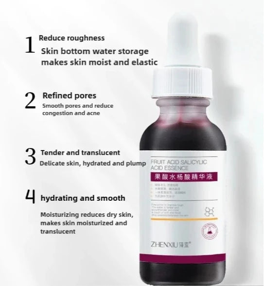 Salicylic Acid Skincare Essence – Deep Hydration Care Serum, Soothes Redness, Refines Skin Texture & Smooths Complexion for Daily Gentle Nourishment