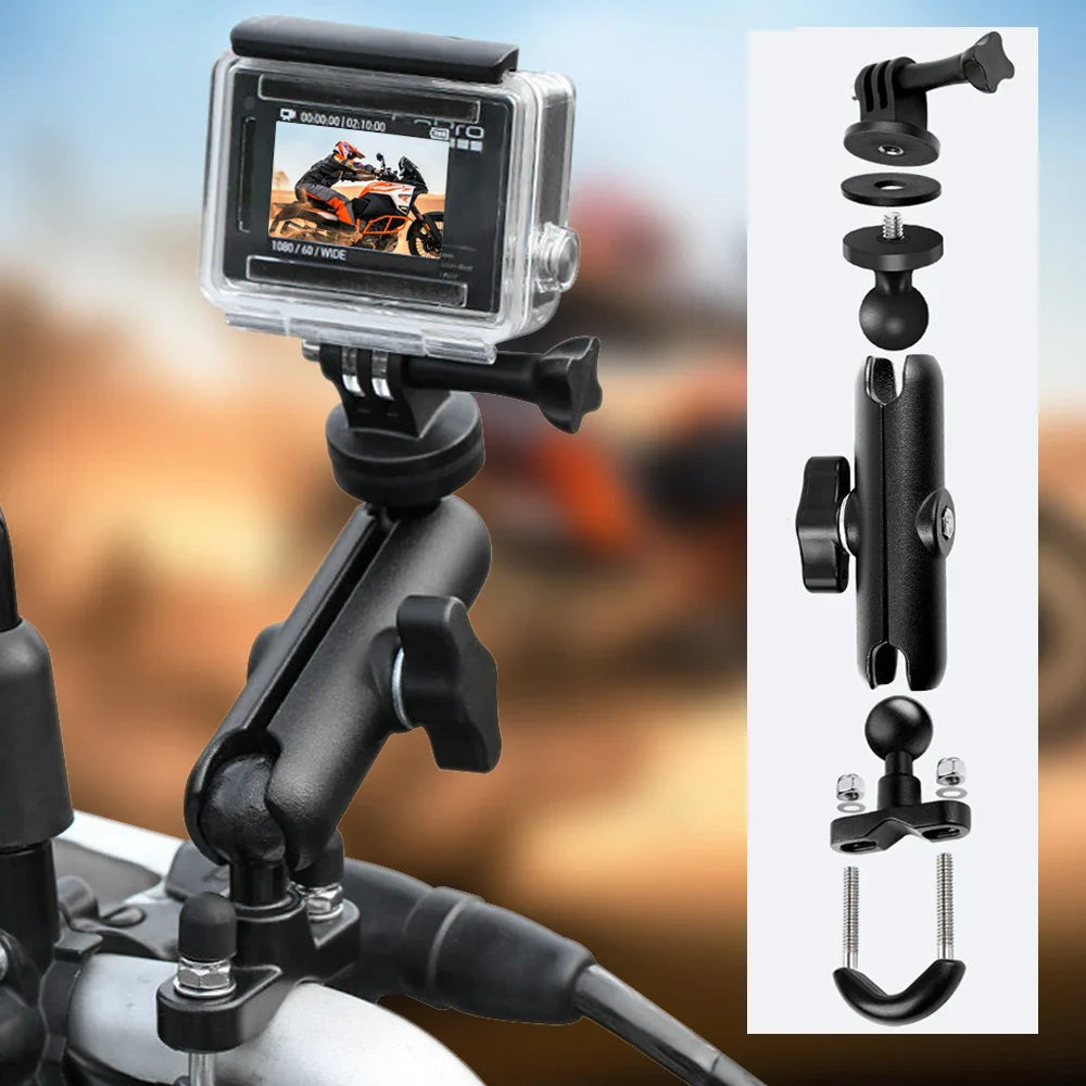 Motorcycle Action Camera Bracket Holder – Mount for BMW R1250GS, R1200GS, R NineT & Adventure Series Camera Mounting Accessories for Stable Recording