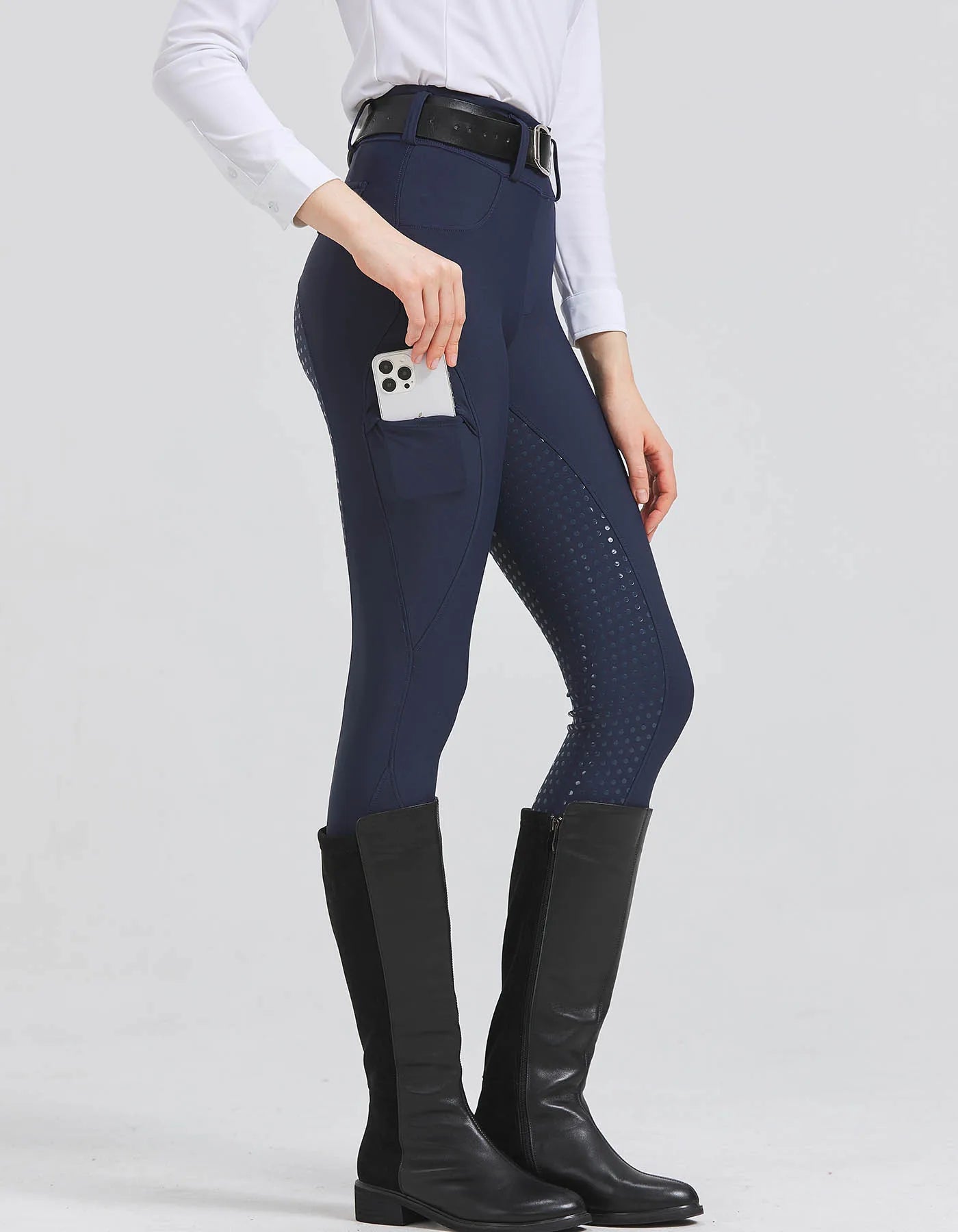 Women's Equestrian Riding Pants - Silicone Grip Quick-Dry Stretch Sports Trousers