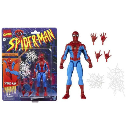 Hasbro Spider-Man 2099 Miguel O’Hara Action Figure — Legends Venom & Deadpool, Change Face Statue Model Doll Toy Gift for Kids
