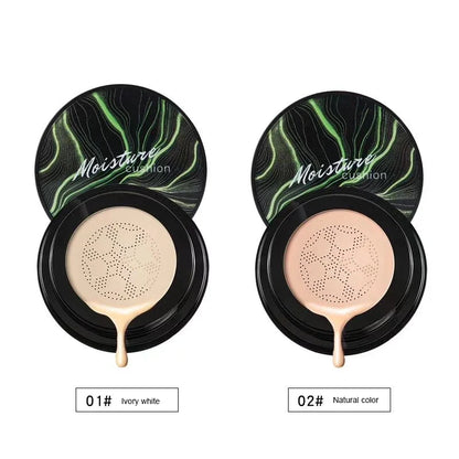 Mushroom Head Air Cushion CC Cream – Natural Moisturizing Foundation & Concealer for Oil-Control & Whitening – BB Cream Makeup Cosmetics