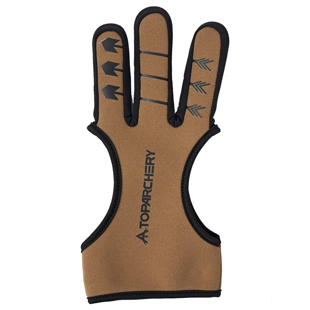 Archery Glove Three-Finger Guard – Shooting Gloves for Recurve Bow, Hunting & Beginners