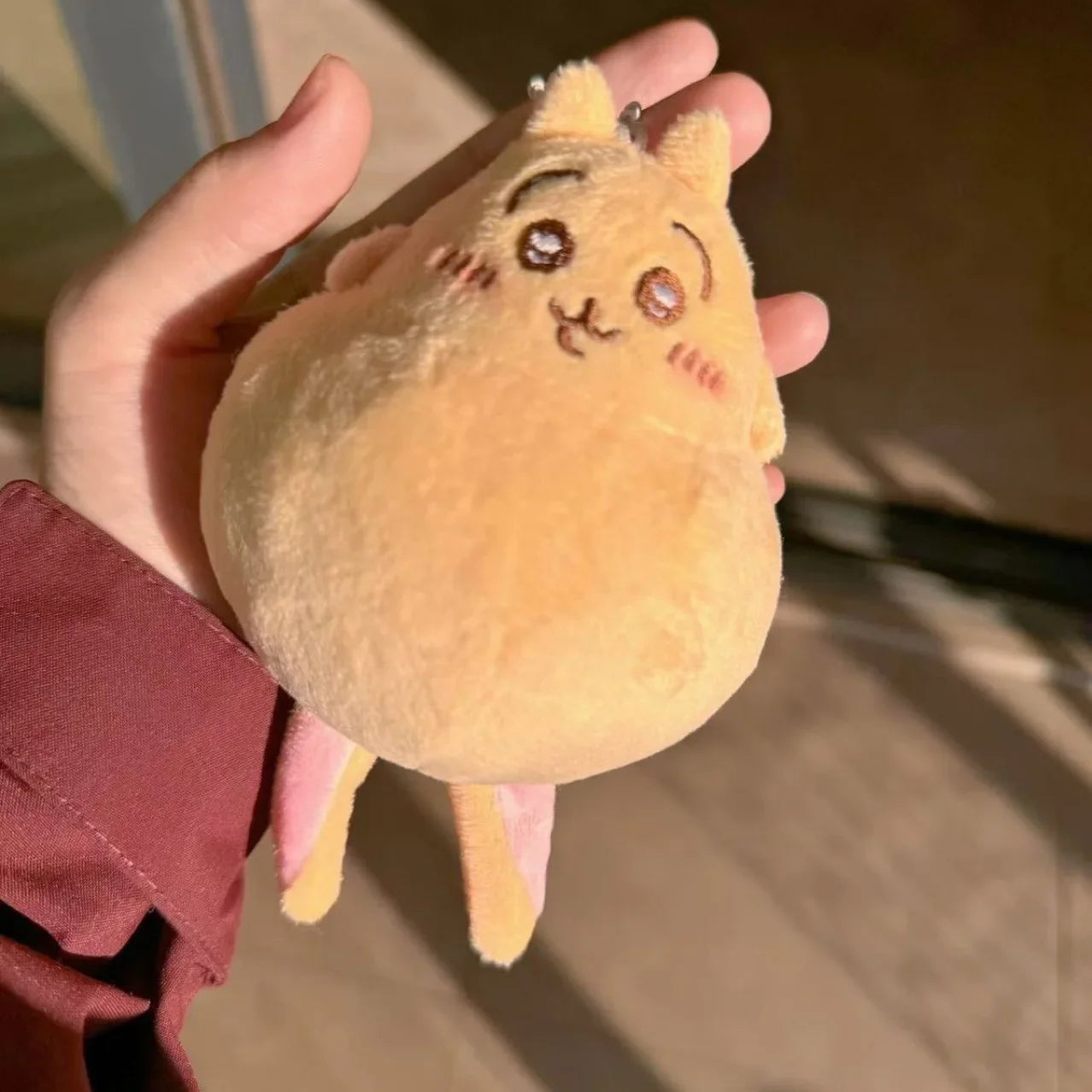 Chiikawa Misprint Hachiware Plush Doll Pendant — Usaqi Funny Bag Hanging Ornament, Backpack Accessory