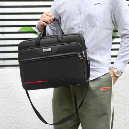 High-Capacity Briefcase Business Bag - Document Storage, Weekend Travel Laptop Protection & Organizer Handbag Accessories