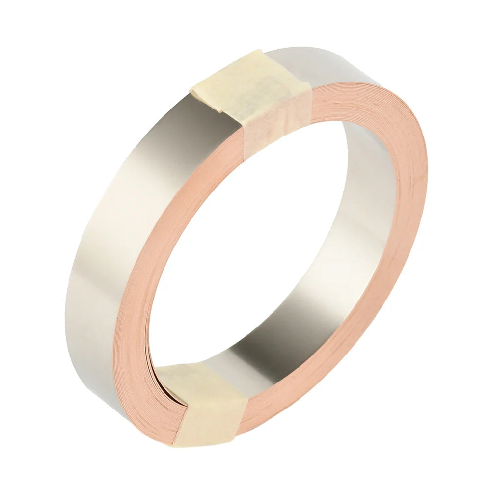 5M T2 Pure Copper & Nickel Strip — 0.15mm/0.2mm Nickel-Plated Copper Belt for 18650, 26650, 21700 Lithium Battery Pack Spot Welding