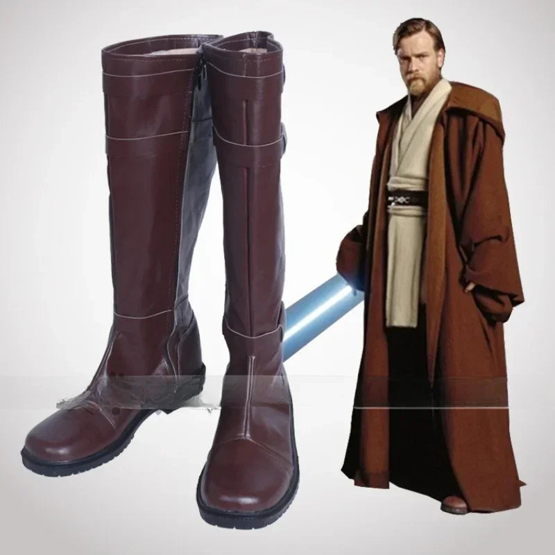 SW Cosplay Boots – Darth Vader, Anakin, Luke Skywalker, Obi-Wan, Darth Maul & Stormtrooper Shoes for Men’s Halloween Costume