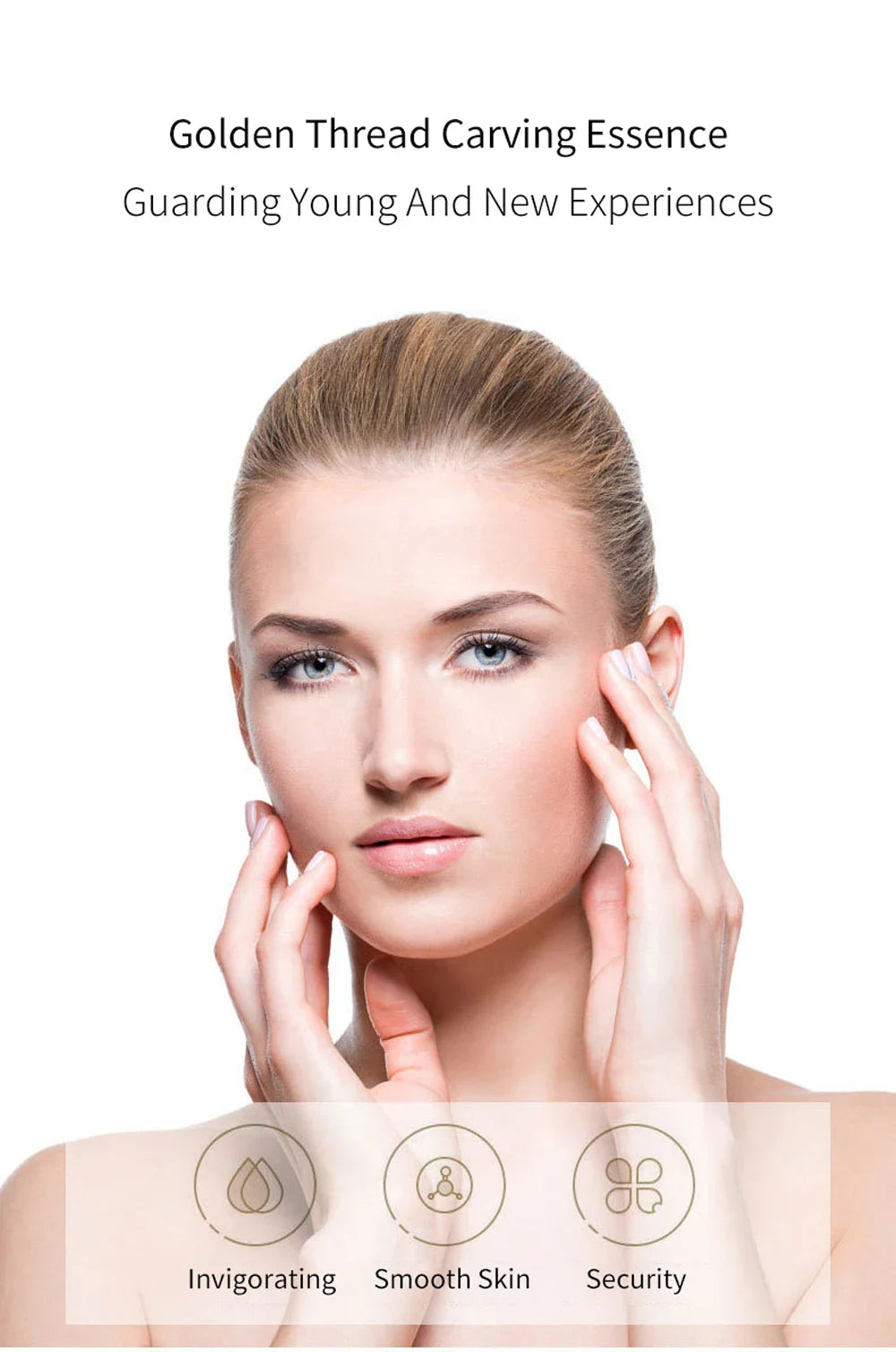 Soluble Face Lifting Threads Serum – Collagen, Protein & Peptide Gold Silk Wire Facial Essence for Anti-Aging & Skin Firming