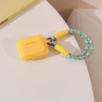 Cute Silicone AirPods Case with Strap — Fits AirPods (1st–4th Gen), AirPods Pro & AirPods Pro 2 (Soft Protective Cover)