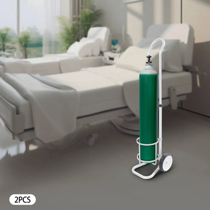 Oxygen Cylinder Cart Dolly with Adjustable Handle – Portable Oxygen Tank Trolley for Easy Transport