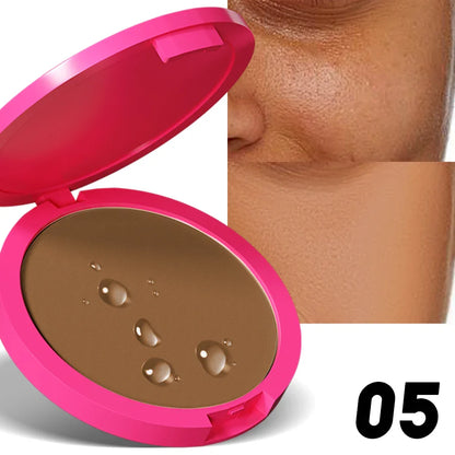 Natural Matte Pressed Powder — Oil Control Brightening Face Foundation & Concealer