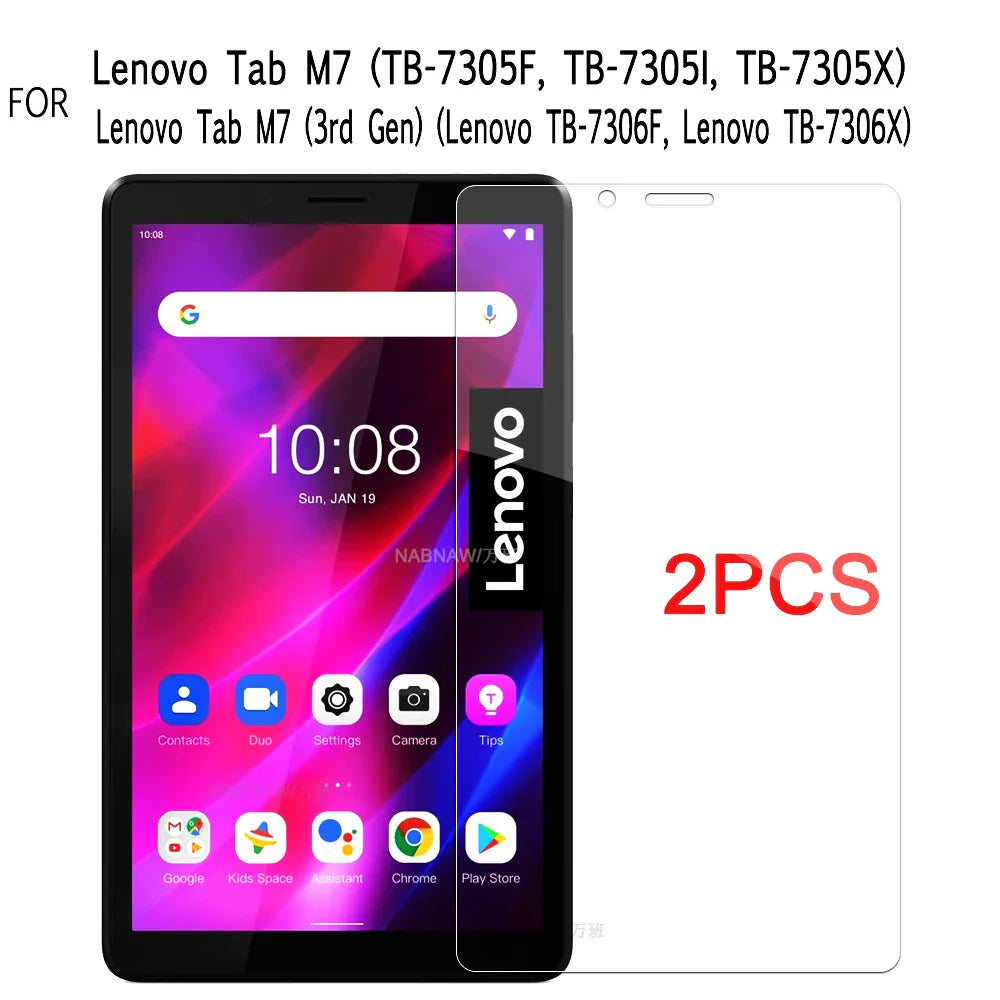 2PCS Tempered Glass Screen Protector for Lenovo Tab P11 Gen 2, M10 FHD Plus, M9, M8, M7, Legion Y700, Xiaoxin Pad 2024, YOGA 11