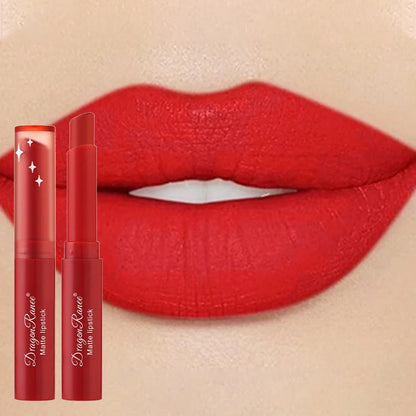 Nude Matte Waterproof Lipstick – Long-Lasting Velvet Red Lipsticks for Women, Non-Fading Lip Makeup