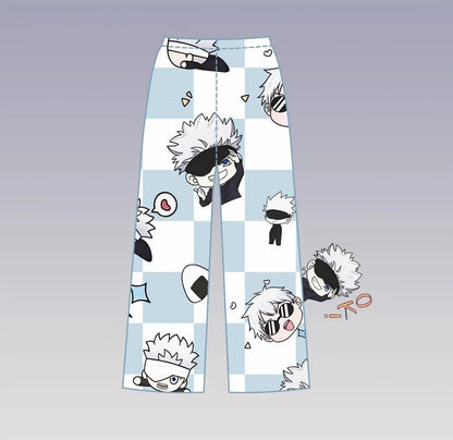 Jujutsu Kaisen Gojo Satoru Anime Pajamas Set – Cute Spring & Summer Couples Homewear, Birthday Gift