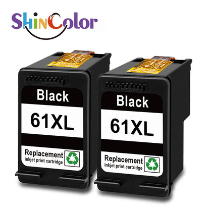 ShinColor HP 61XL Ink Cartridge Replacement for HP61 Compatible for HP DeskJet 1010 3000 4500 Series Printer High Yield Printer Ink Cartridge