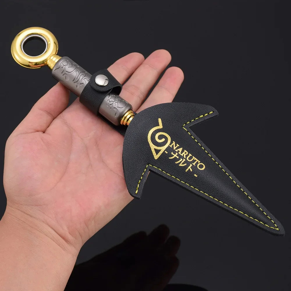 Namikaze Minato Flying Thunder God Kunai – 23cm Rotatable Metal Ninja Weapon Model, 3 Styles Collectible Toy