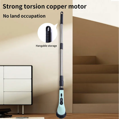 9-in-1 Electric Spin Cleaning Scrubber - Multifunctional Electric Cleaning Tools for Kitchen, Bathroom, and Parlour - Handy Cleaning Gadgets