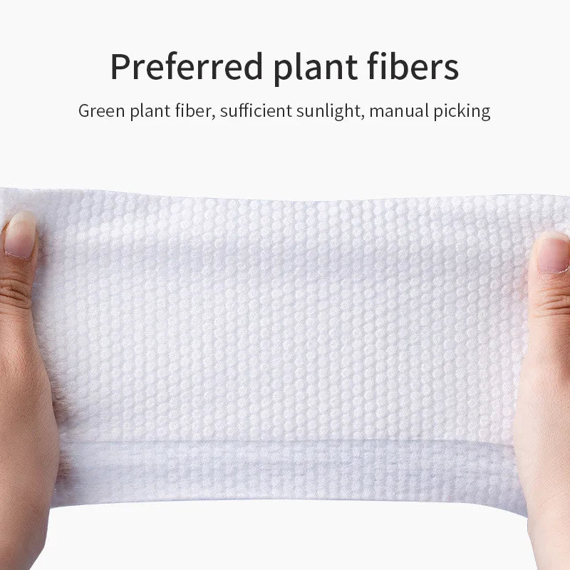 Extra Thick Disposable Facial Towels - Gentle & Absorbent Cotton Makeup Remover Wipes