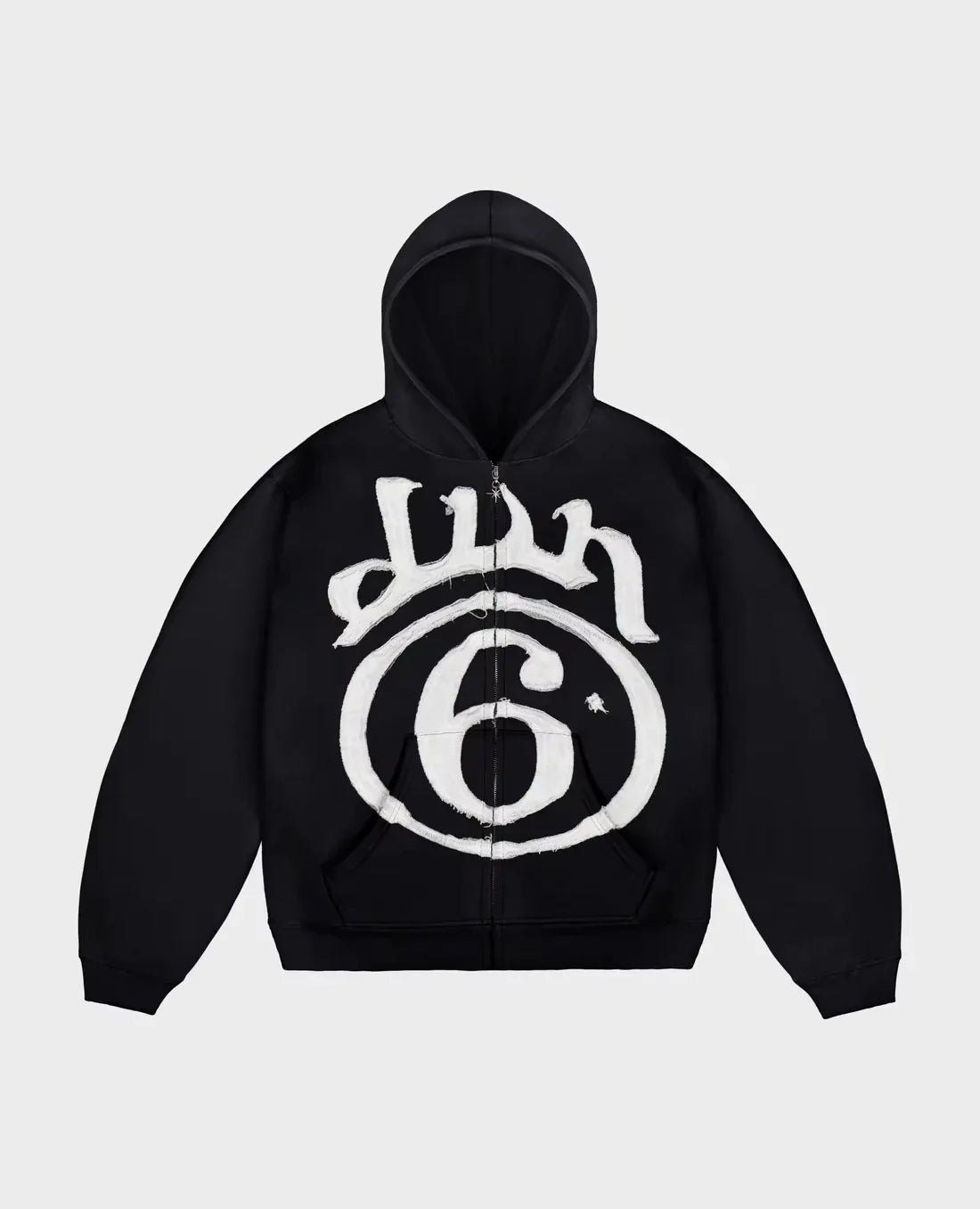 Y2K Harajuku Skull Embroidered Padded Coat - Vintage Hip Hop Faux Fur Collar Casual Couple Jacket
