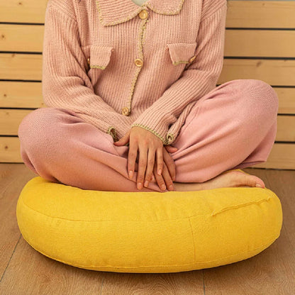 Solid Color Floor Seat Pillow – Round Meditation & Yoga Cushion for Sofa, Bed, Car Seat, and Pouf Mat
