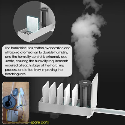 24-Egg Automatic Incubator — Touch Control Hatchery Machine for Chicken, Duck, Quail & Bird Eggs