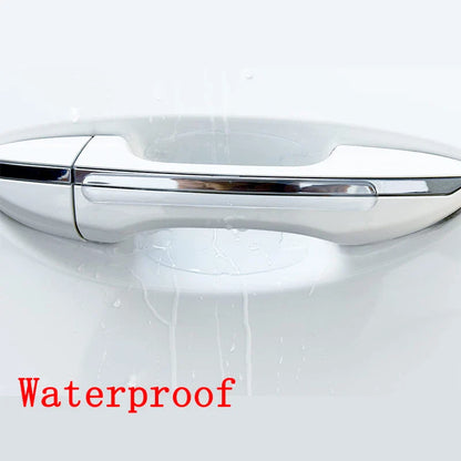 8pc Universal Invisible Car Door Handle Bowl Scratch Protective Stickers - Anti-collision Protection Strip for Car Handles