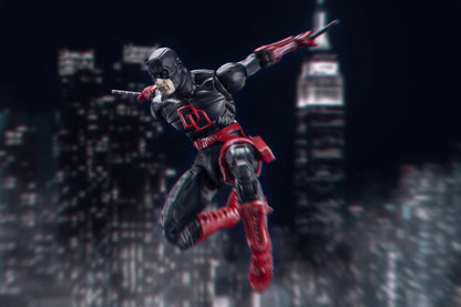 FlefToys Marvel Daredevil Action Figure — 8" Classic Red Shadowland Reborn Black, Devil Defenders Matt Murdock Legends In Stock