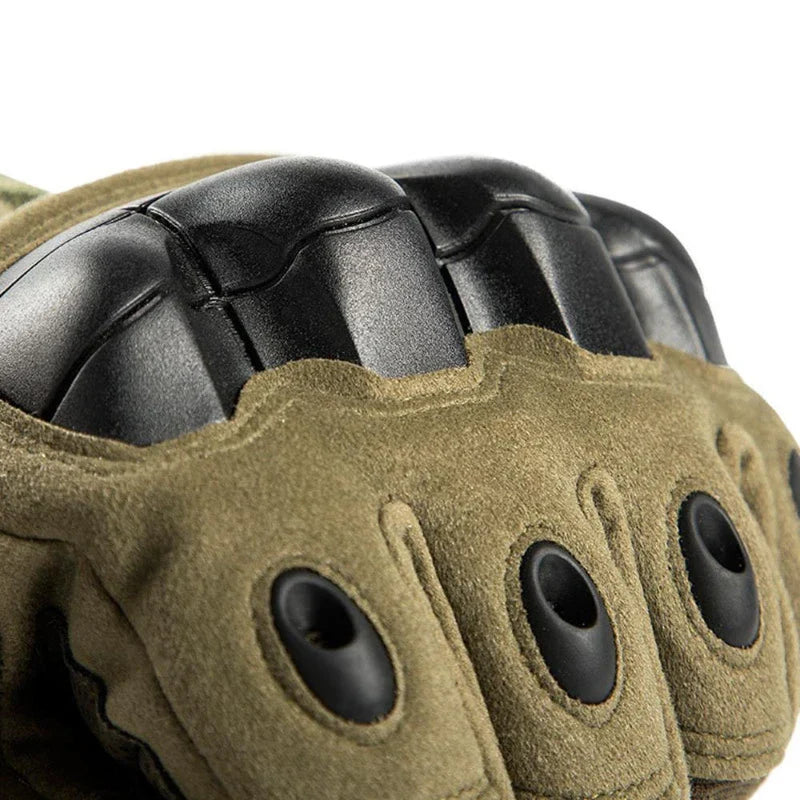 Moto Men’s Full Finger Motorcycle Gloves – Black Touchscreen Motorbike & Motocross Riding Protective Gear