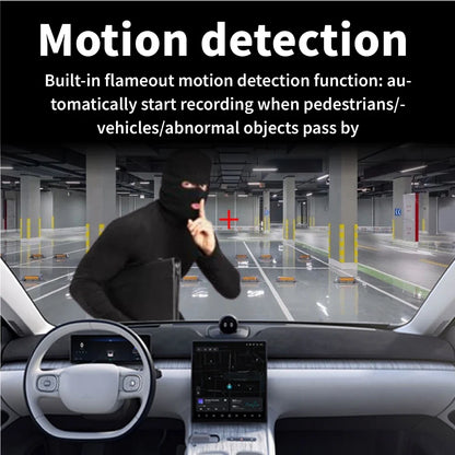 3-Channel Dash Camera 1080P HD - Front, Interior & Rear View Recorder with Night Vision & Loop Recording