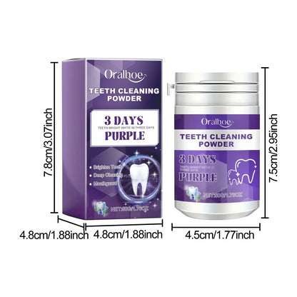 Purple Teeth Whitening Toothpaste – Deep Cleaning, Plaque & Stain Removal, Freshens Breath in 5 Days