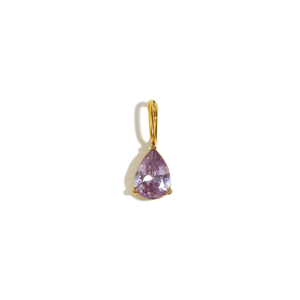 E.B.belle Colorful Zircon Waterdrop Pendant Jewelry Set for Women – DIY Handmade Necklace & Earrings Making Accessories