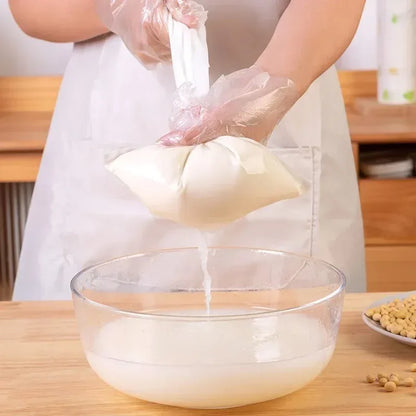 5Pcs Reusable Nut Milk Bag Set - Unbleached Nylon Cheesecloth Strainers, Fine Mesh Food Filter for Cheese, Yogurt, and Kitchen Use