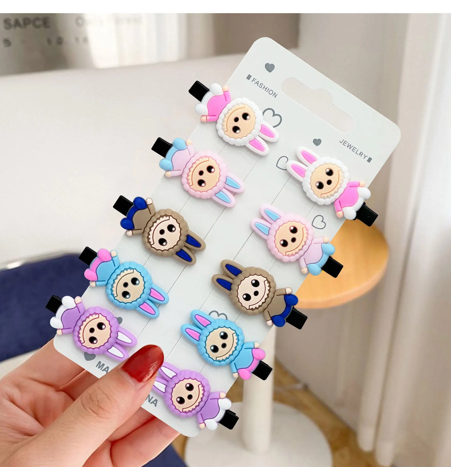 60pcs Cartoon Anime Hair Clips for Girls Kawaii Kids Hair Accessories Gifts