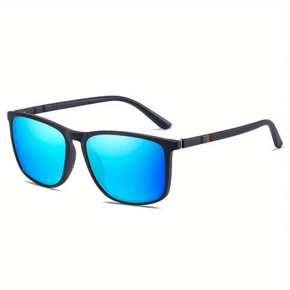 Polarized Sports Sunglasses for Men – Lightweight Comfortable Square UV400 Eyewear with Original Case