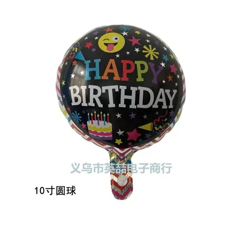 10-Inch Round Love-Shaped Aluminum Foil Balloon – English “Love” Design for Birthday, Valentine’s Day & Wedding Party Decorations